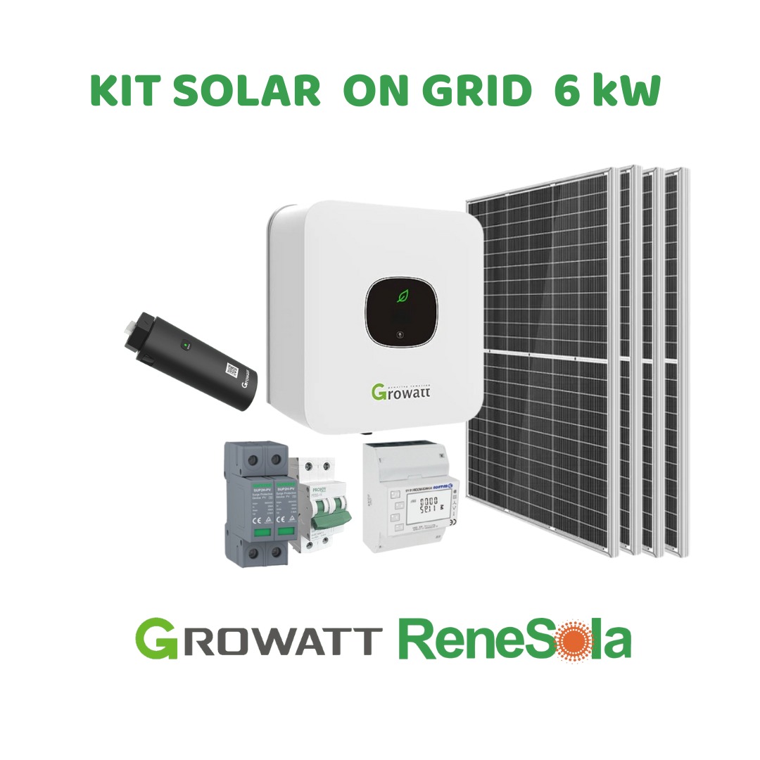 KIT SOLAR ON-GRID 6kW