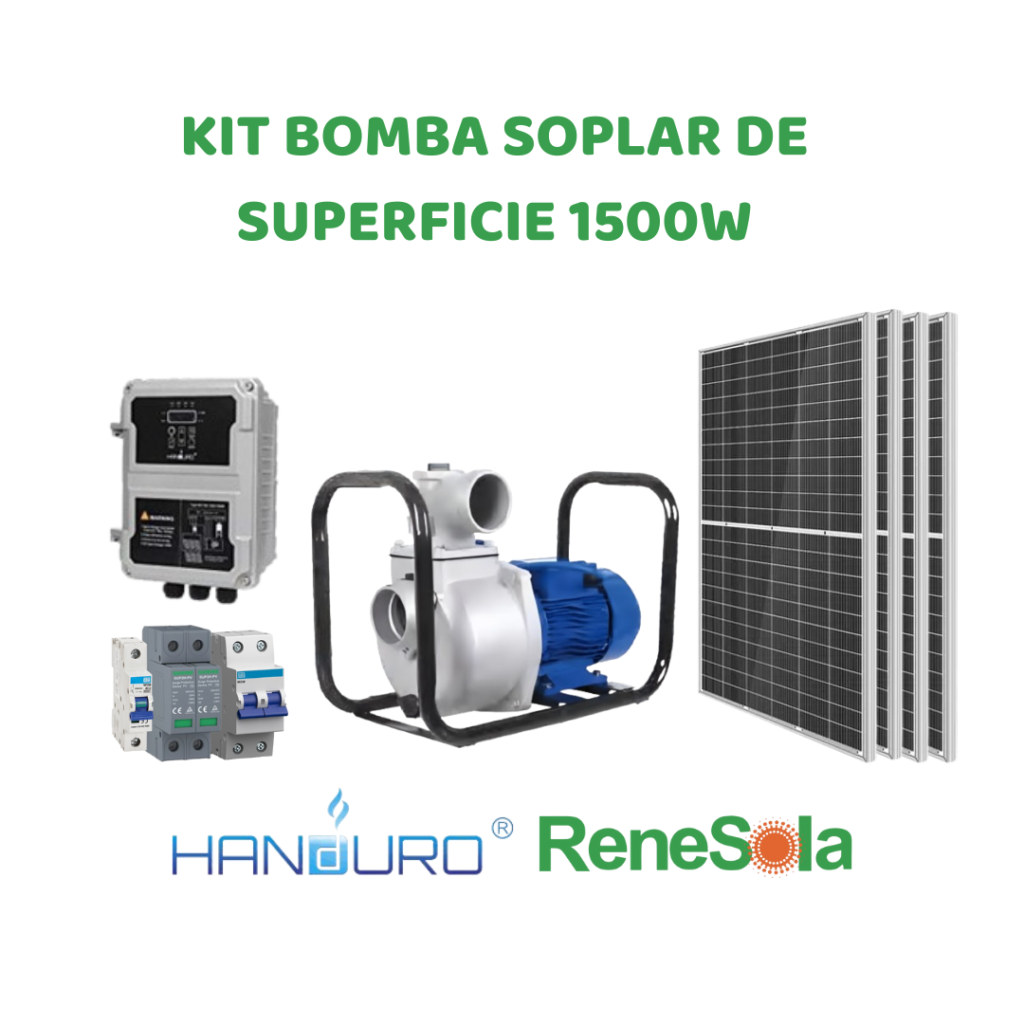 KIT BOMBA SOLAR DE SUPERFICIE 1500W – SALIDA 2″ – EcoZaque Ingeniería S.A.S