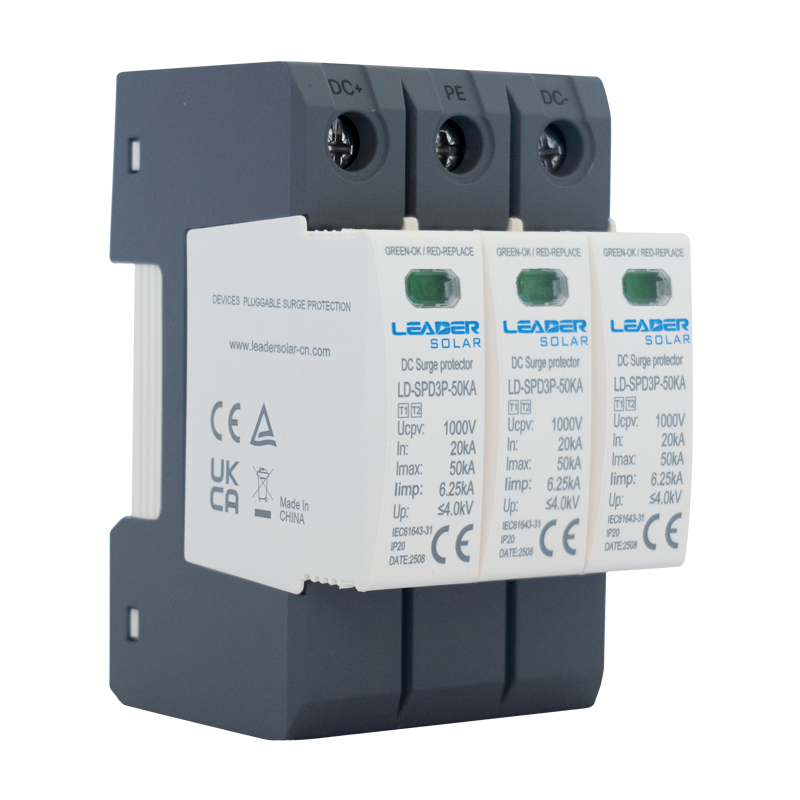 SUPRESOR DE SOBRETENSIÓN SOLAR (DPS) AC 3P - 275V 40kA LEADER