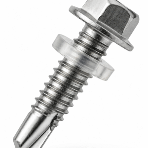 Tornillo Autoperforante de Cabeza Hexagonal Corto 25mm(Con Arandela de PVC)