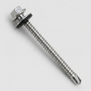 Tornillo Autoperforante de Cabeza Hexagonal Largo 75mm(Con Arandela de Neopreno EPDM)
