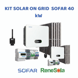 KIT SOLAR ON-GRID 40 KW  SOFAR - RENESOLA