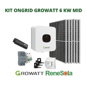 KIT ONGRID GROWATT 6 KW MID - ReneSola