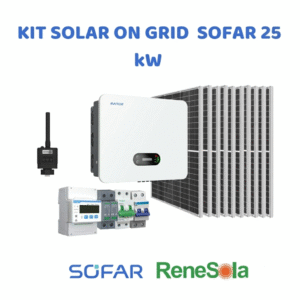 KIT SOLAR ON-GRID 25 KW  SOFAR - RENESOLA