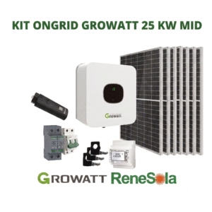 KIT ONGRID GROWATT 25 KW MID - ReneSola