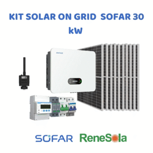 KIT SOLAR ON-GRID 30 KW  SOFAR - RENESOLA