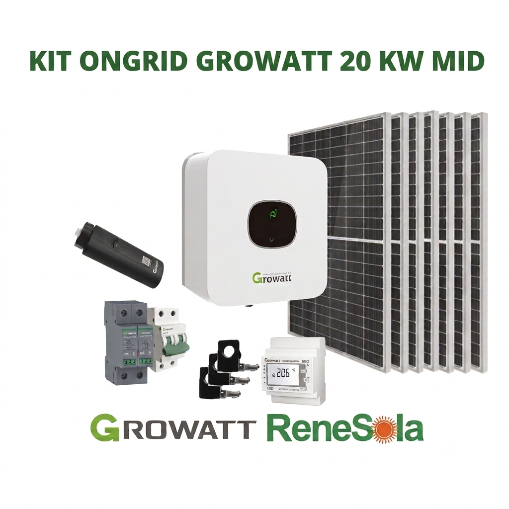 KIT ONGRID GROWATT 20 KW MID - ReneSola