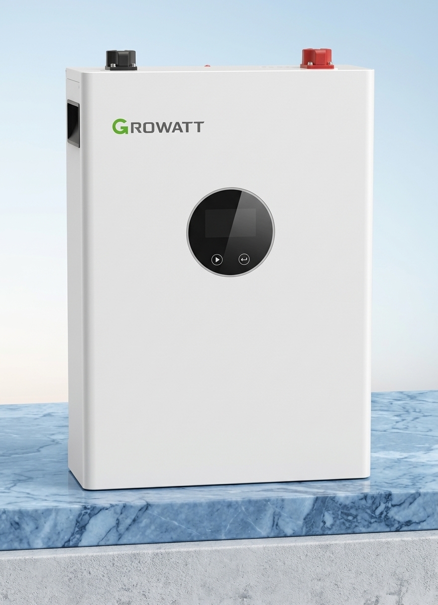 BATERÍA DE LITIO LFP GROWATT AXE 5.0L (5.0 kWh / 48V - MONTAJE PARED/PISO)
