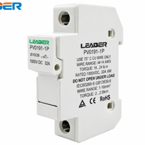 PORTAFUSIBLE SOLAR 10x38mm 1000V DC LEADER